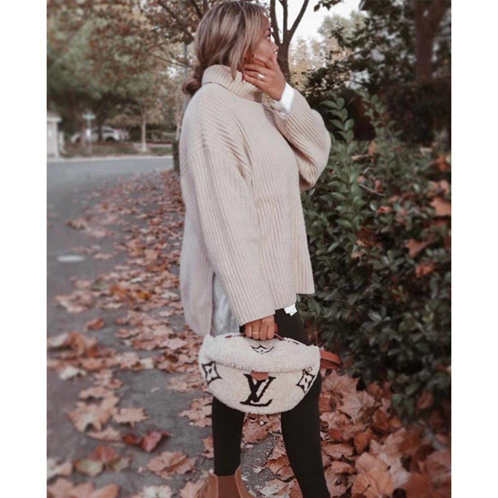 ❌❌ Louis Vuitton Teddy bumbag Monogram waist crossbody LV shearling fur bum bag - Picture 3 of 16